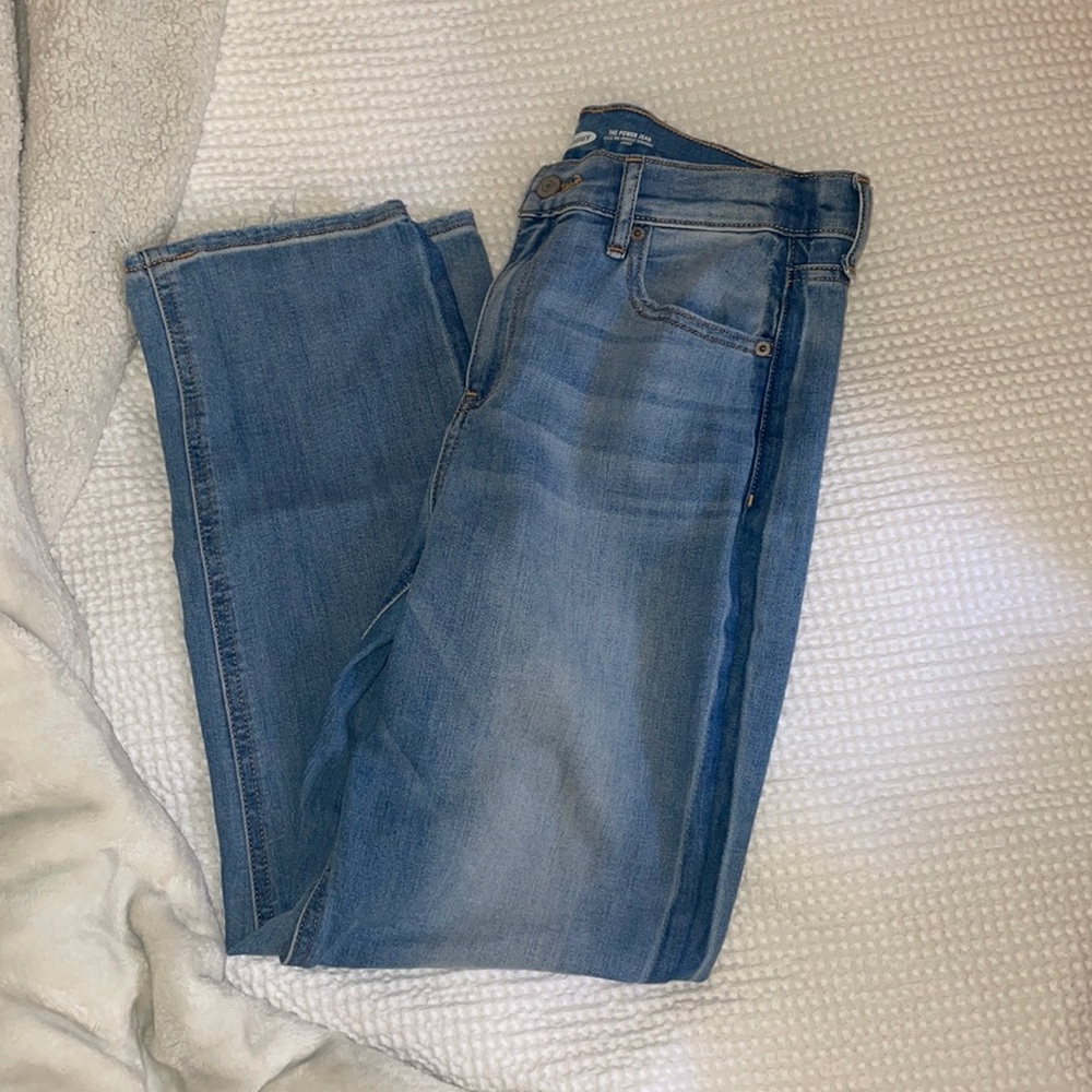 Old navy power straight ankle jeans